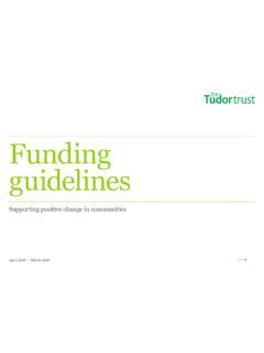 tudor trust|tudor trust funding guidelines.